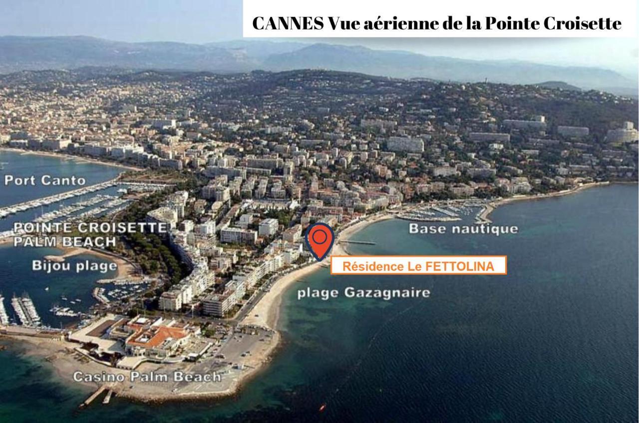 דירות Fettolina Palm Beach, Location Cannes Front De Mer Et Plage מראה חיצוני תמונה